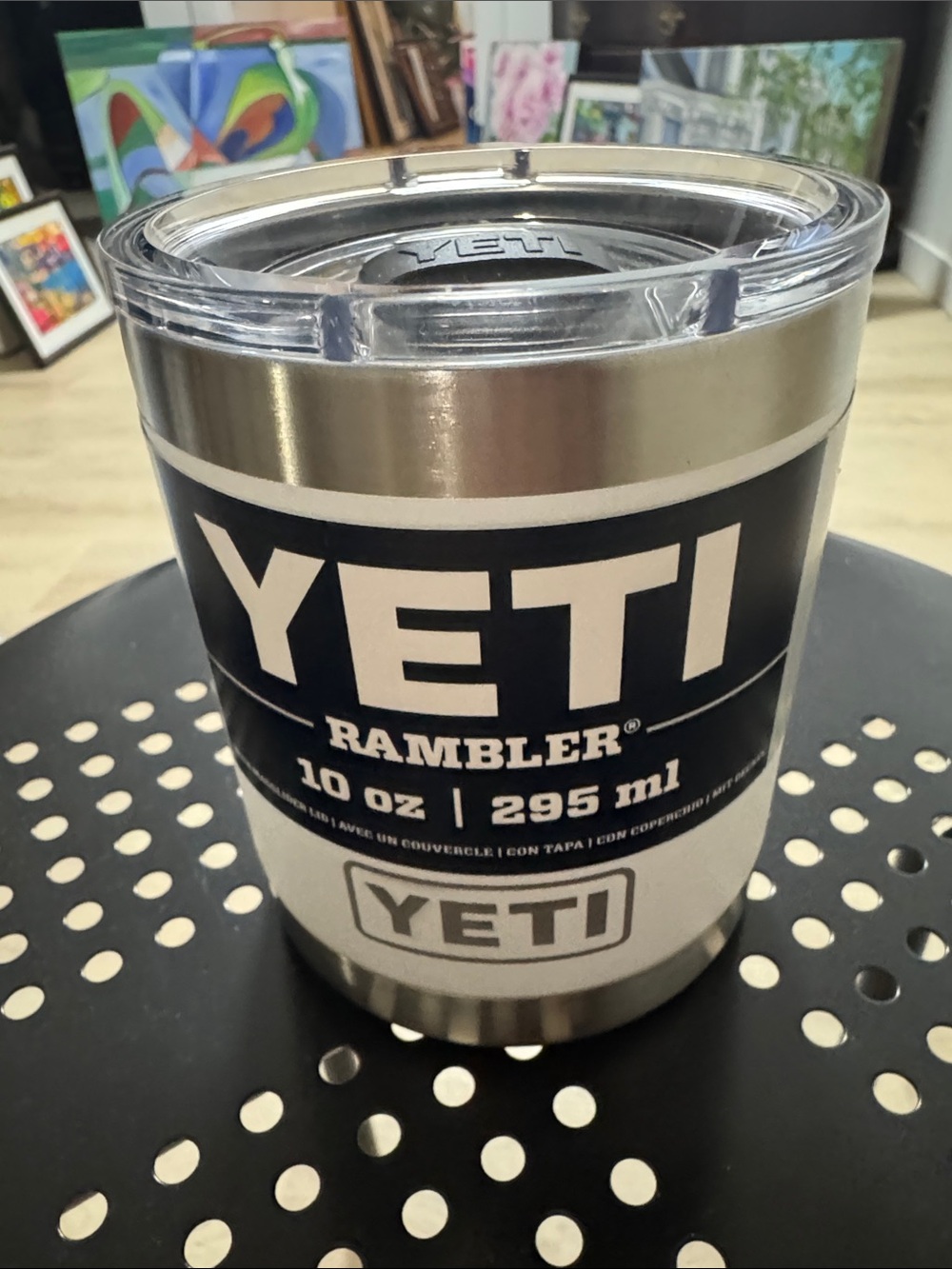 Yeti White Stainless Steel Rambler 10 oz